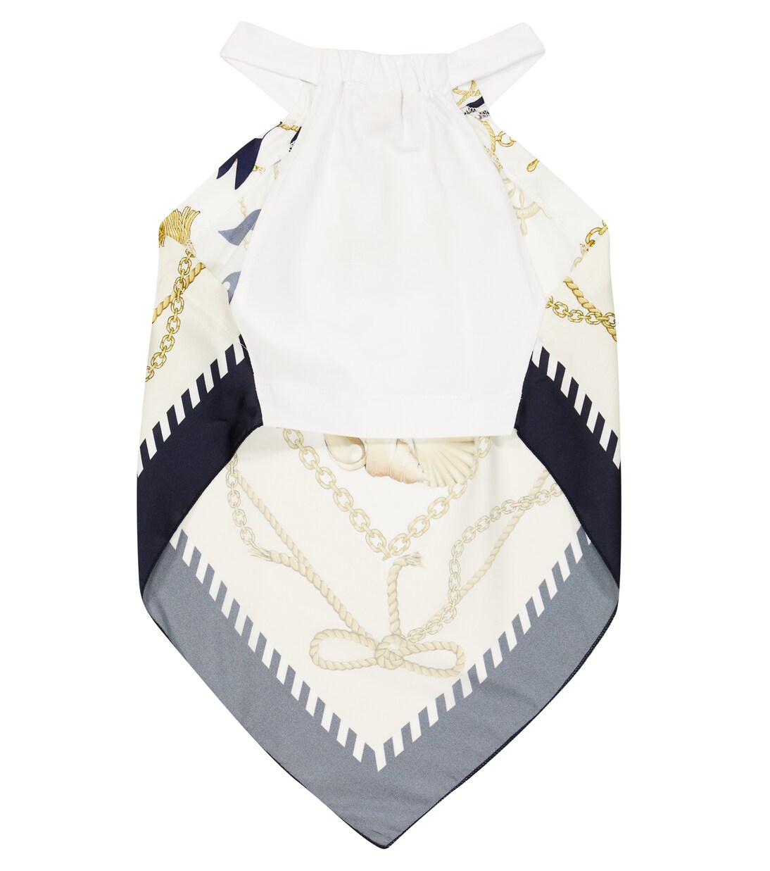 Printed halterneck top | Monnalisa