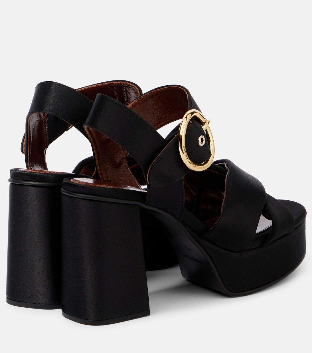Plateausandalen Lyna aus Satin | See By Chloé