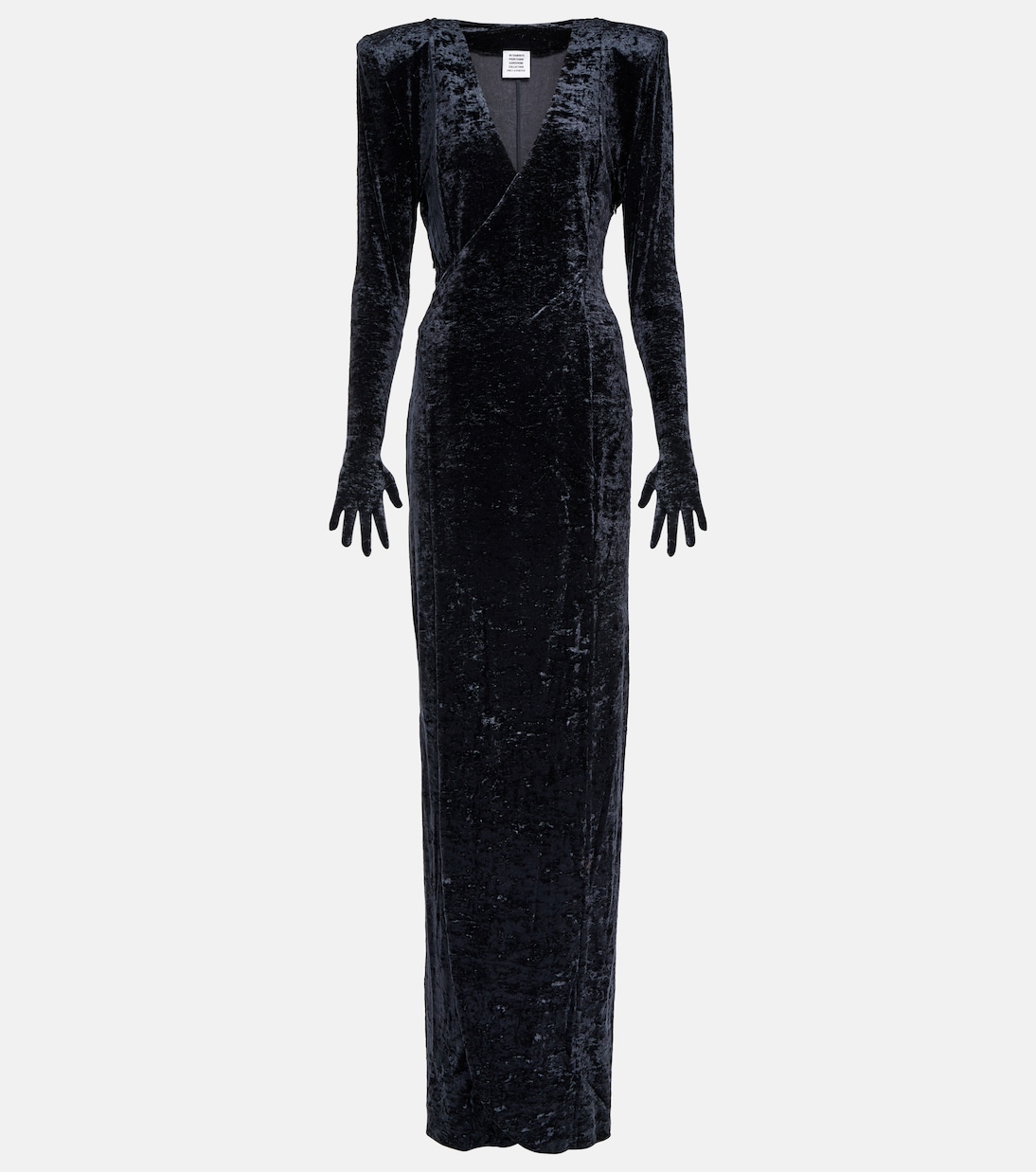 Robe longue Diva en velours | Vetements