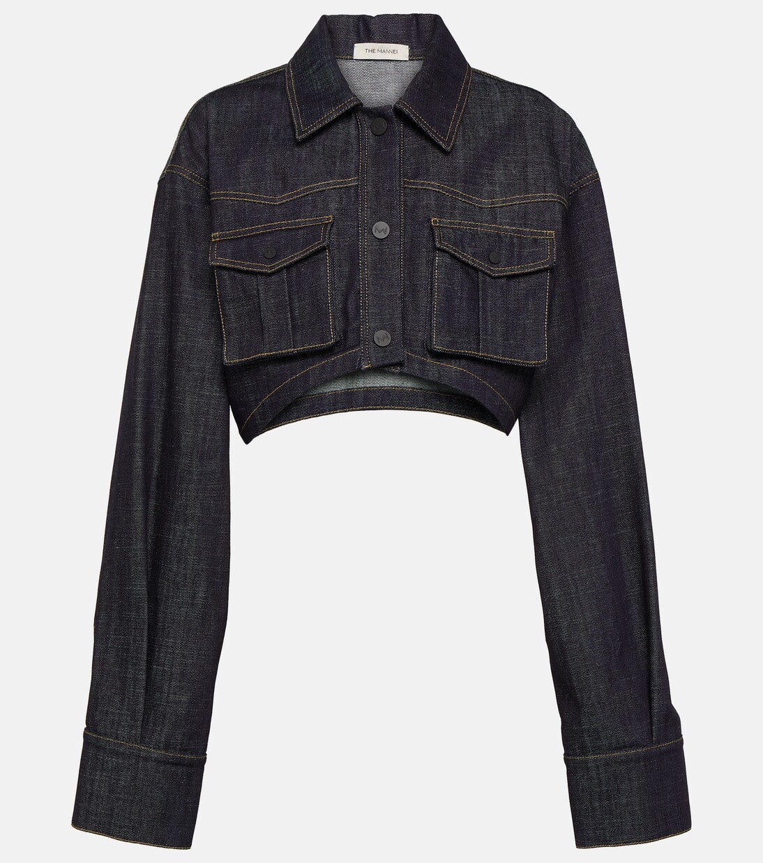 Cropped-Jacke Gudari aus Denim | The Mannei