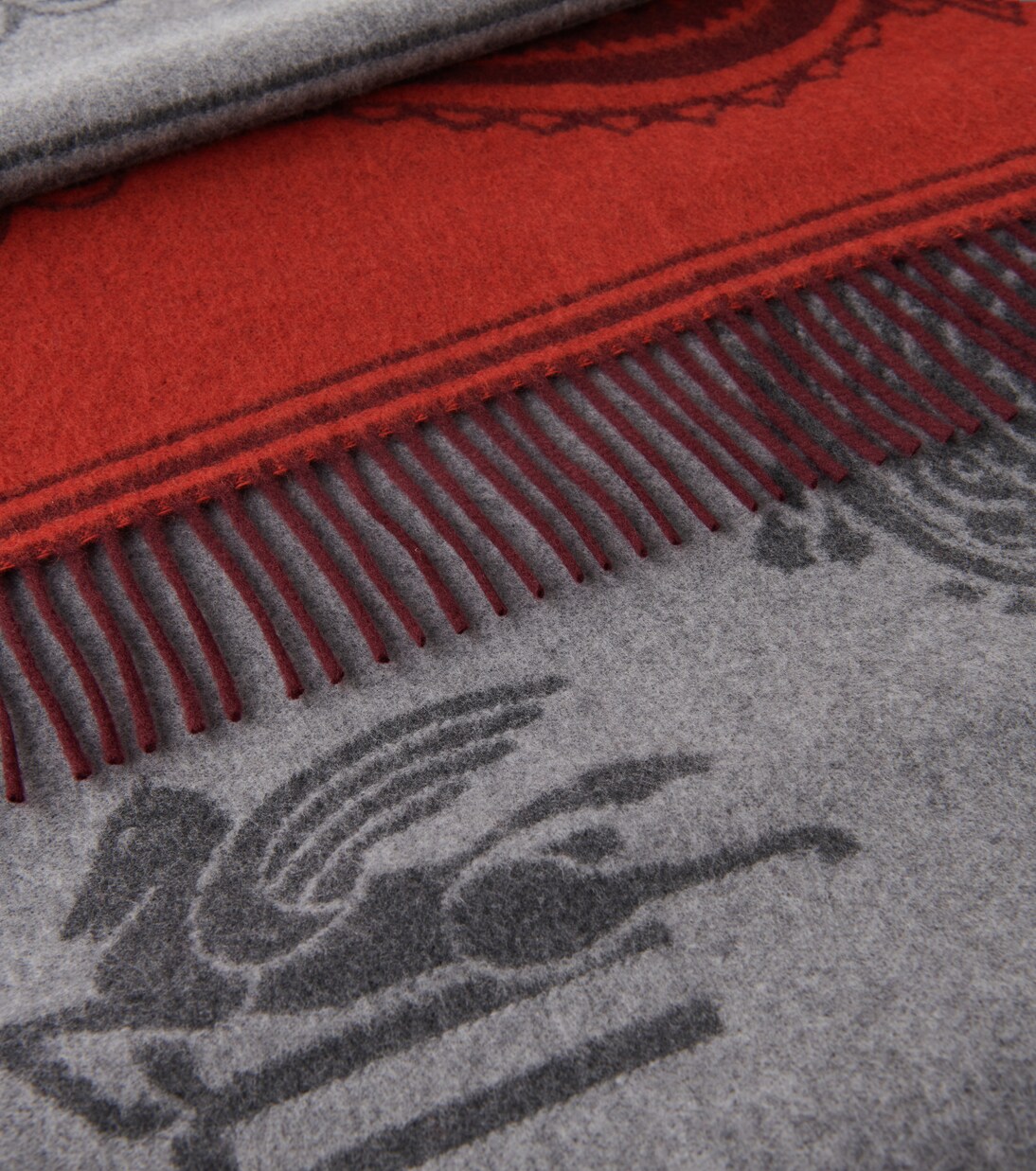 Paisley wool and cashmere blanket  | Etro