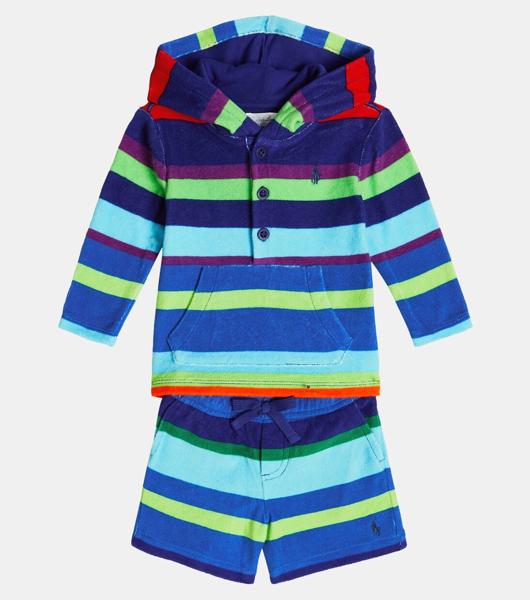 Baby Set aus Hoodie und Shorts | Polo Ralph Lauren Kids