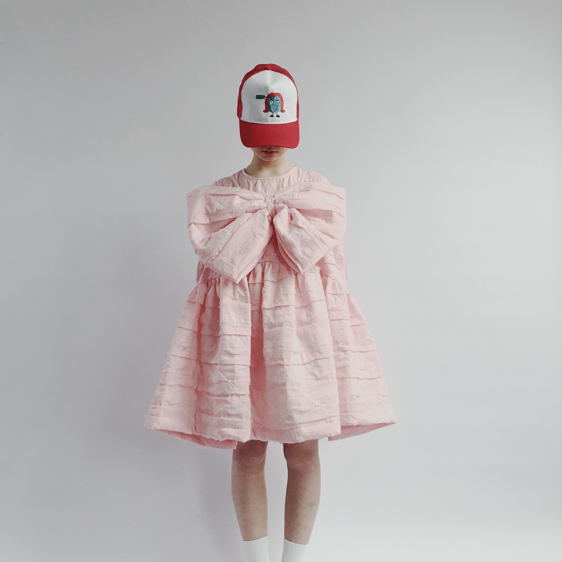 Heart bow-detail dress | Caroline Bosmans