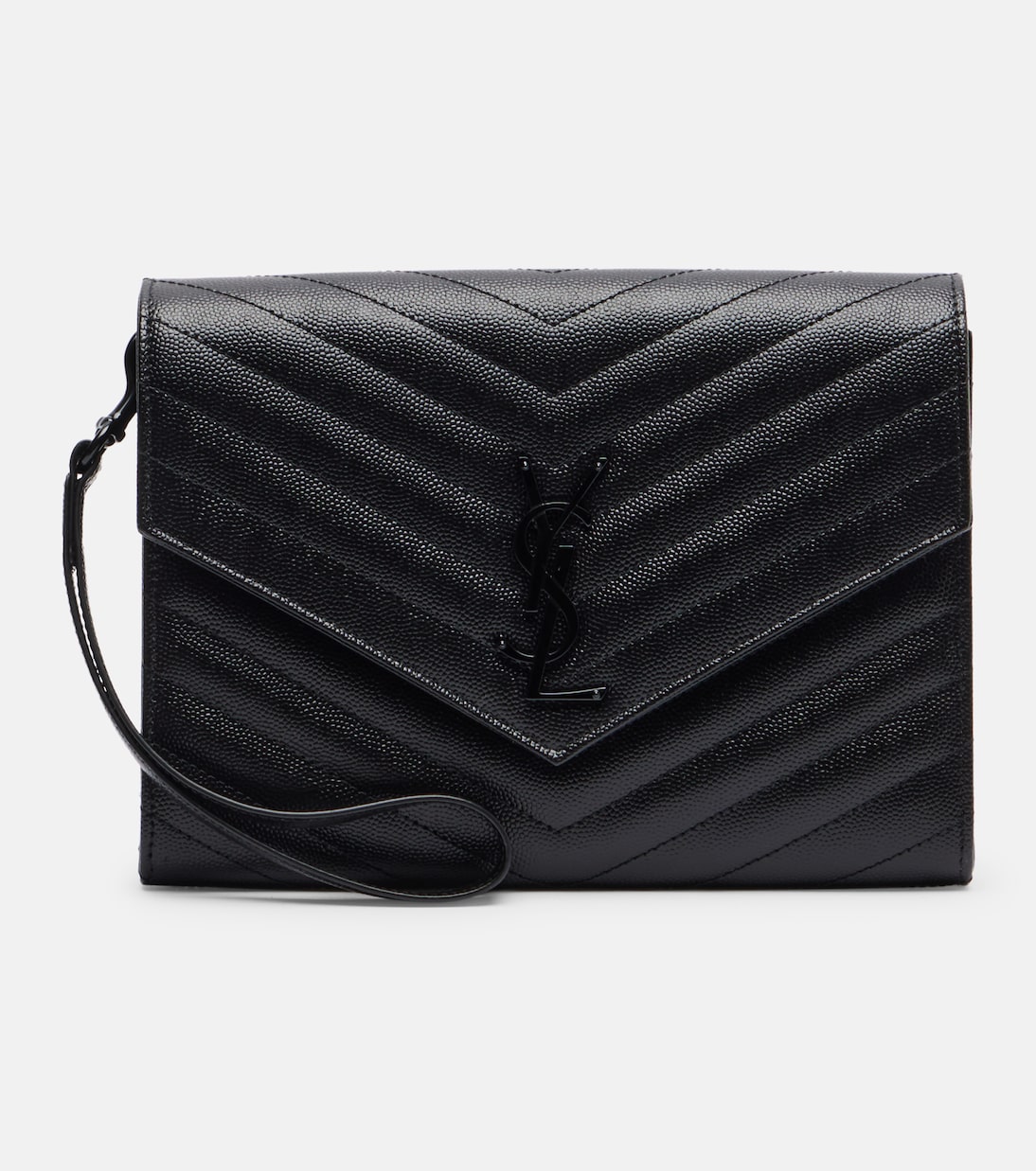Cassandre matelassé leather clutch | Saint Laurent
