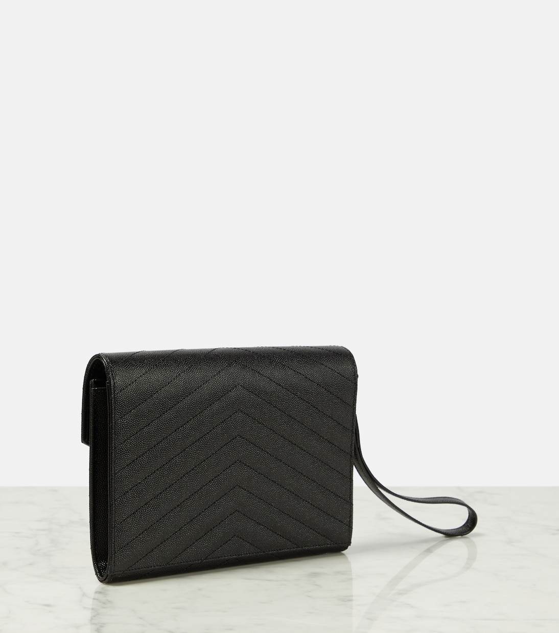 Cassandre matelassé leather clutch | Saint Laurent