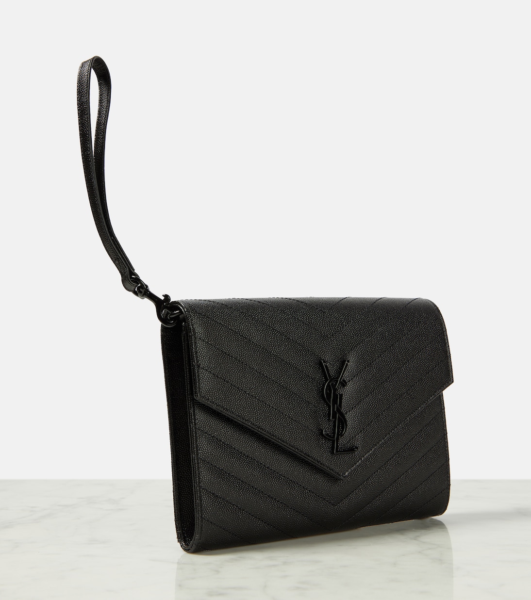 Cassandre matelassé leather clutch | Saint Laurent