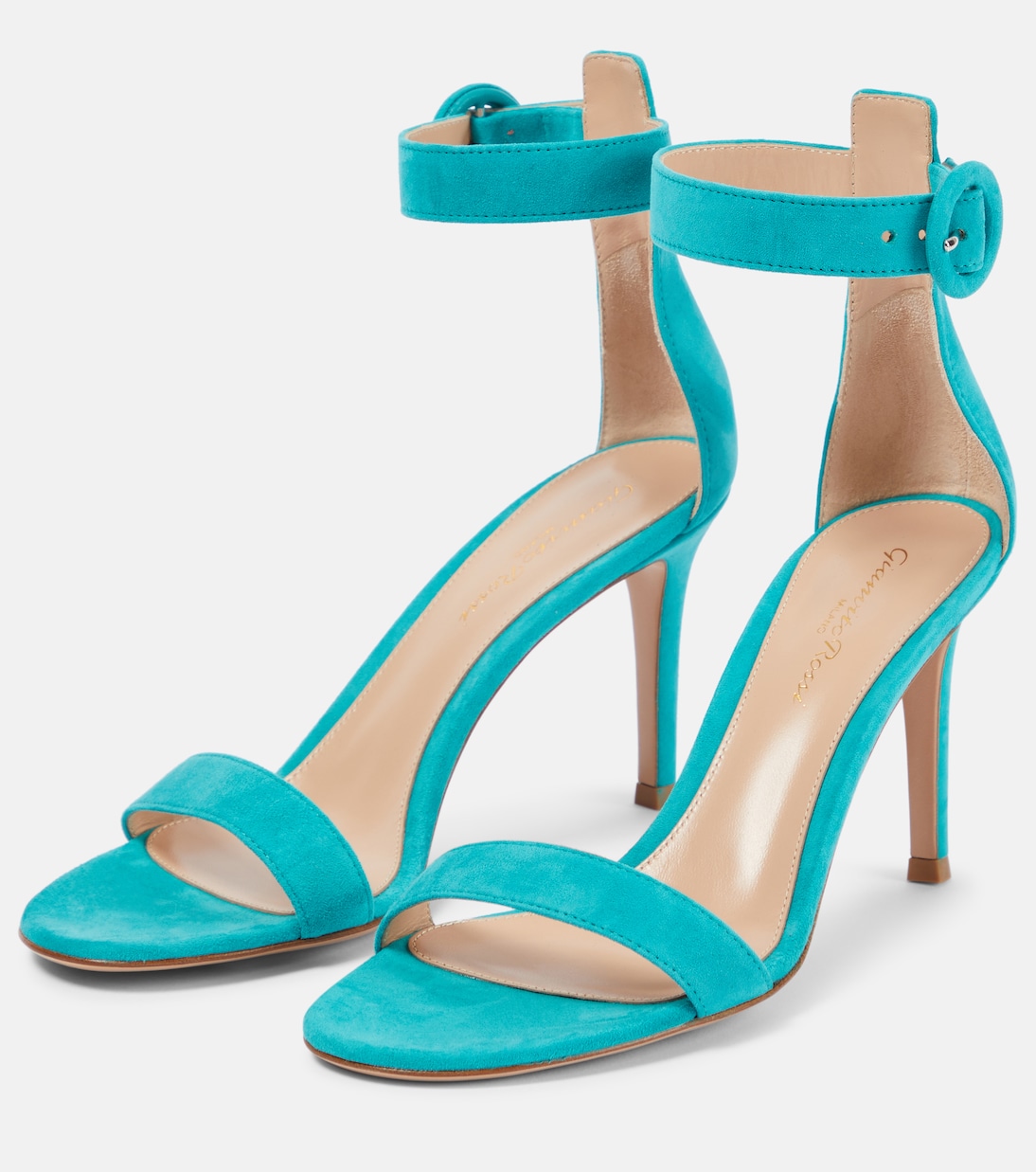 Sandalen Portofino 85 aus Veloursleder | Gianvito Rossi