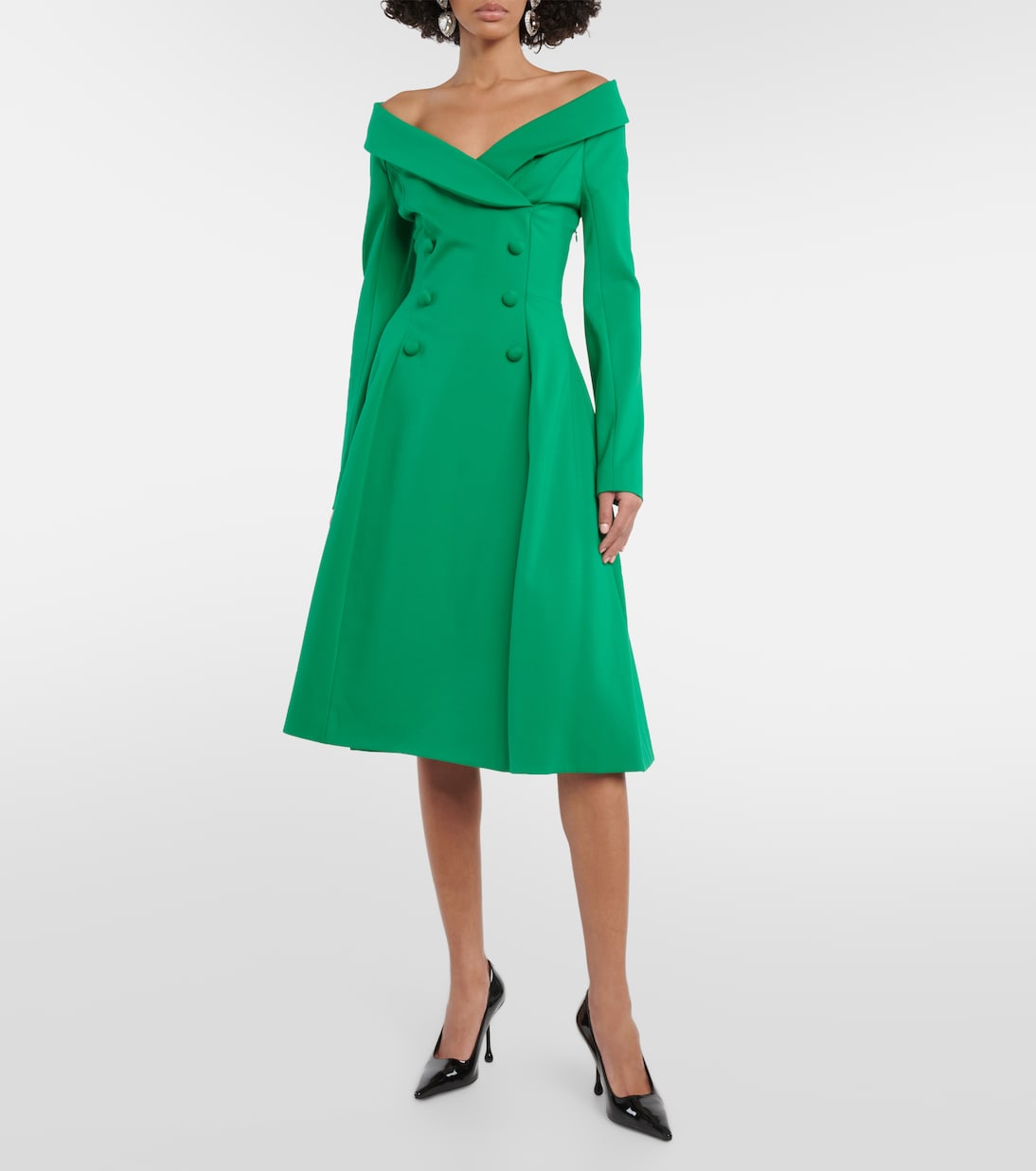 Off-Shoulder-Midikleid | Dorothee Schumacher