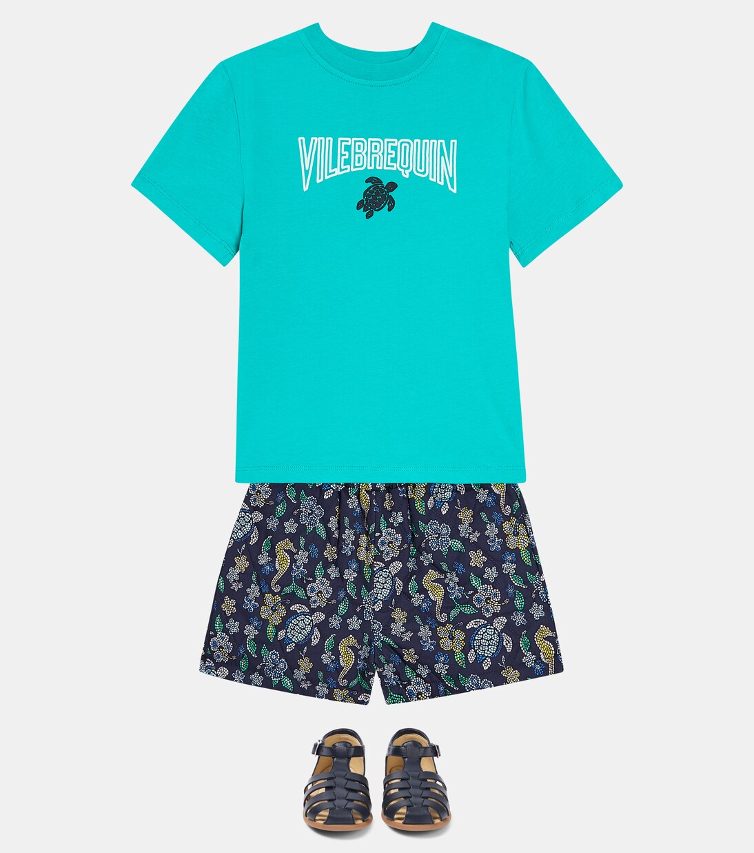 Bedruckte Shorts Mosaïque aus Baumwolle | Vilebrequin Kids
