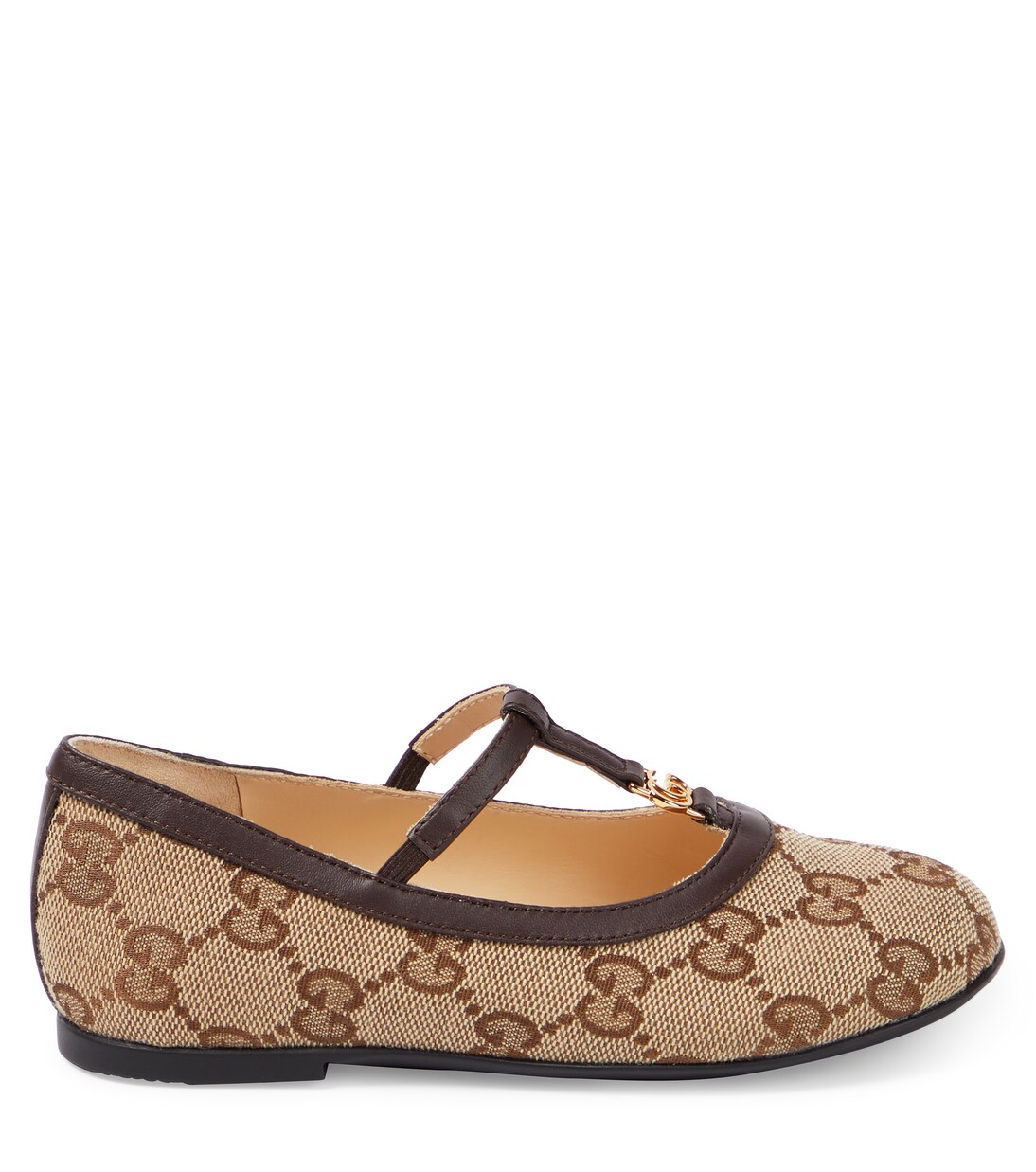 Ballerinas Double G aus Canvas mit Leder | Gucci Kids