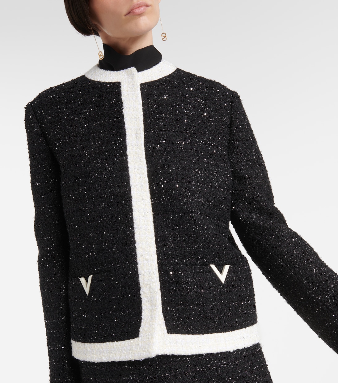 Tweed lamé jacket | Valentino