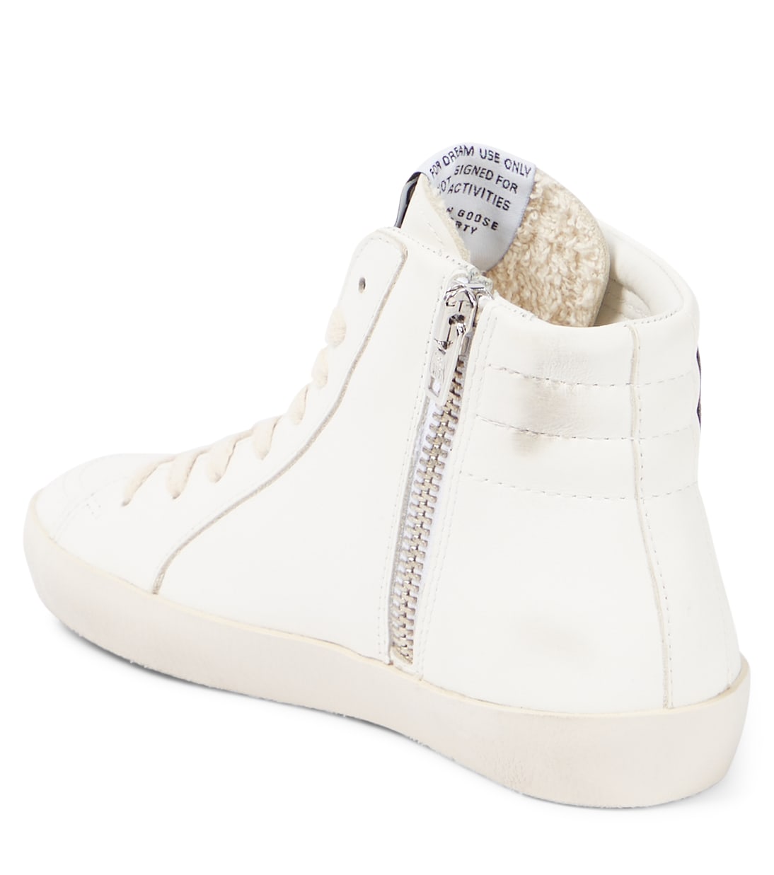 Glitter leather sneakers | Golden Goose Kids