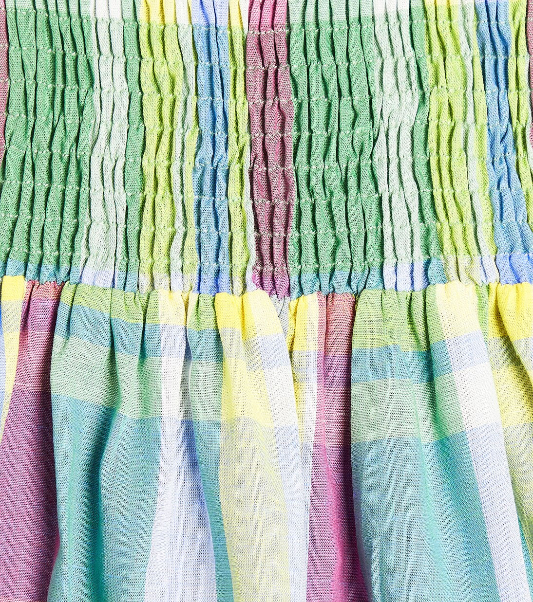 Malibu checked cotton and linen dress | The New Society