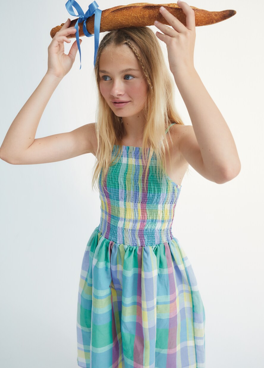 Malibu checked cotton and linen dress | The New Society