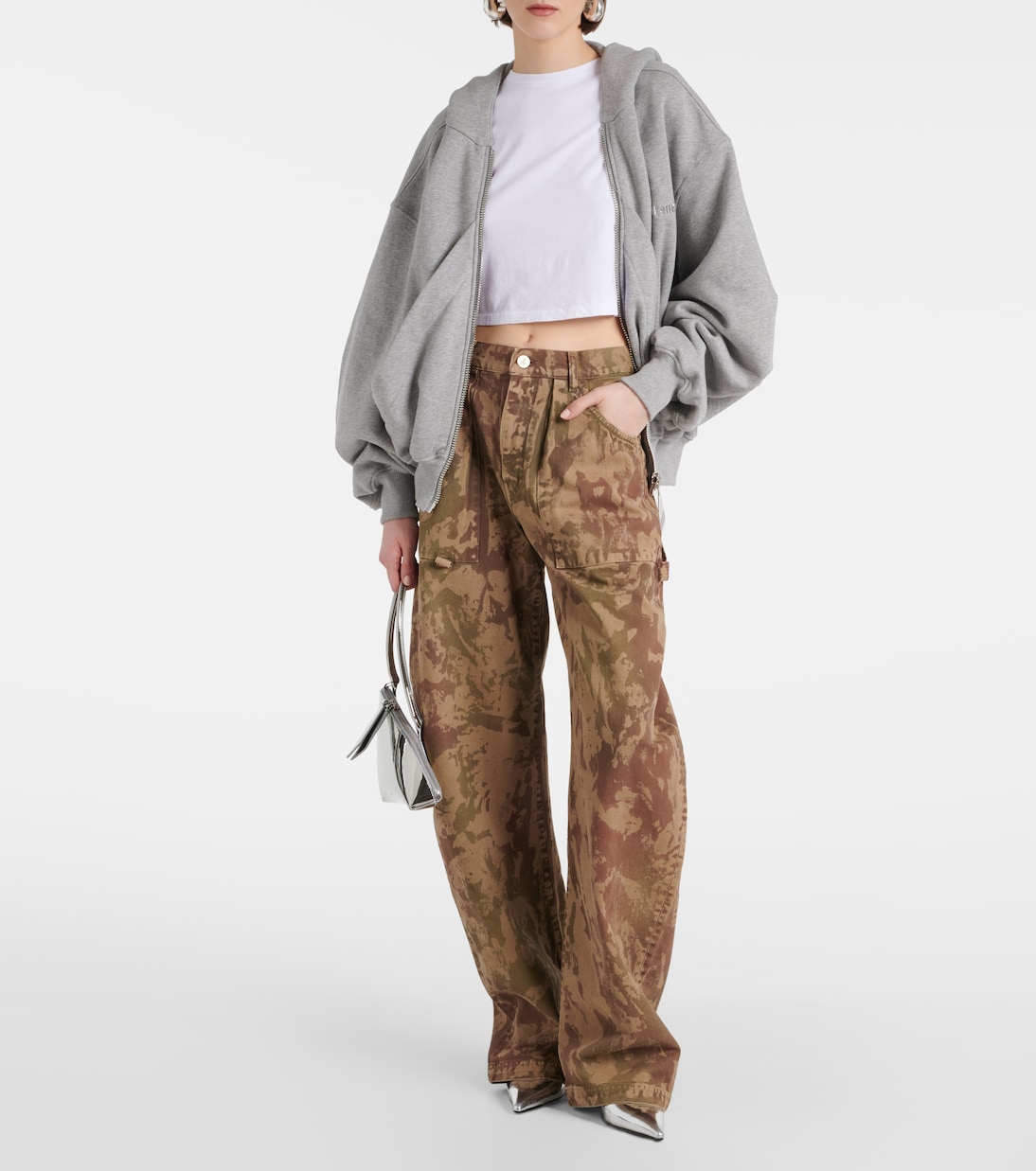 Cropped-Top aus Baumwoll-Jersey | Re/Done