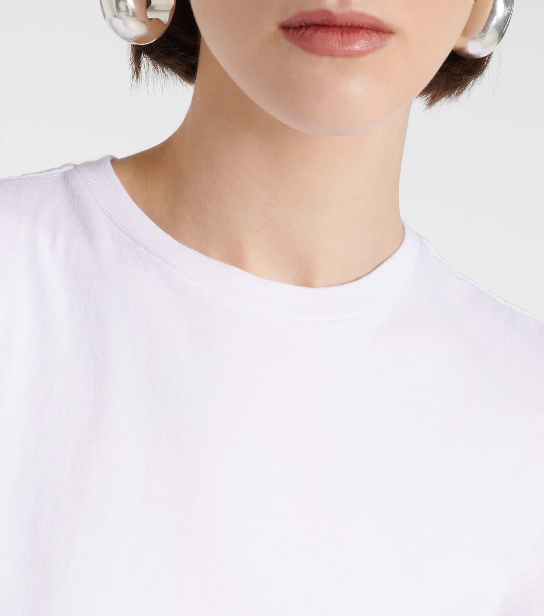 Cropped-Top aus Baumwoll-Jersey | Re/Done