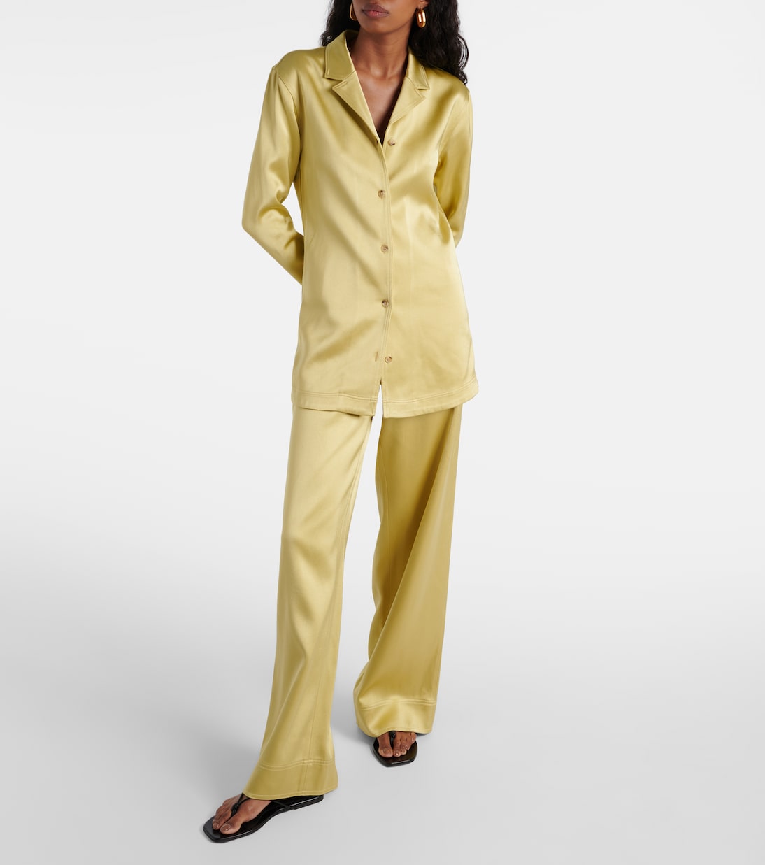 Hemd aus Satin | Toteme