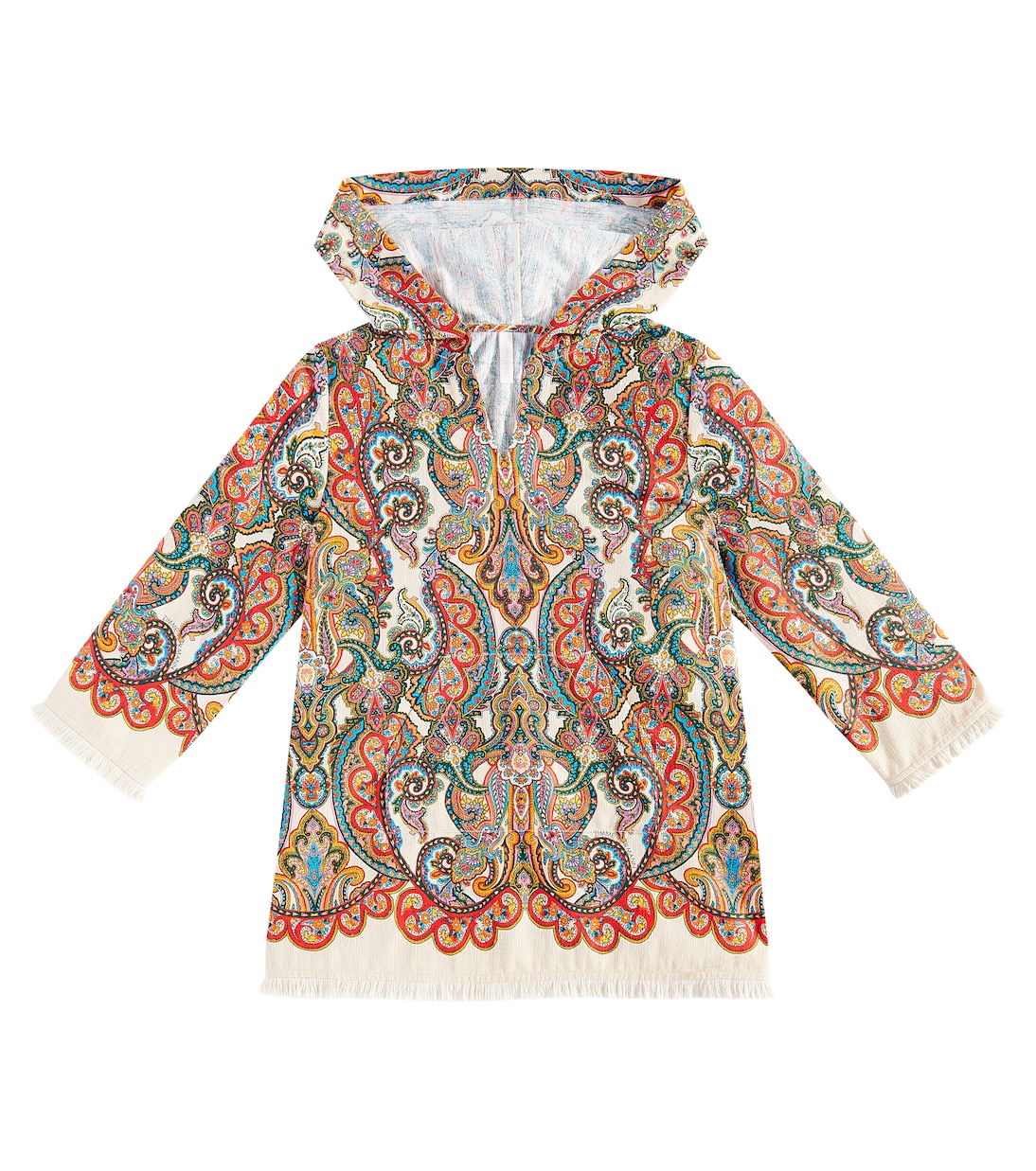 Ottie paisley cotton beach cover-up | Zimmermann Kids