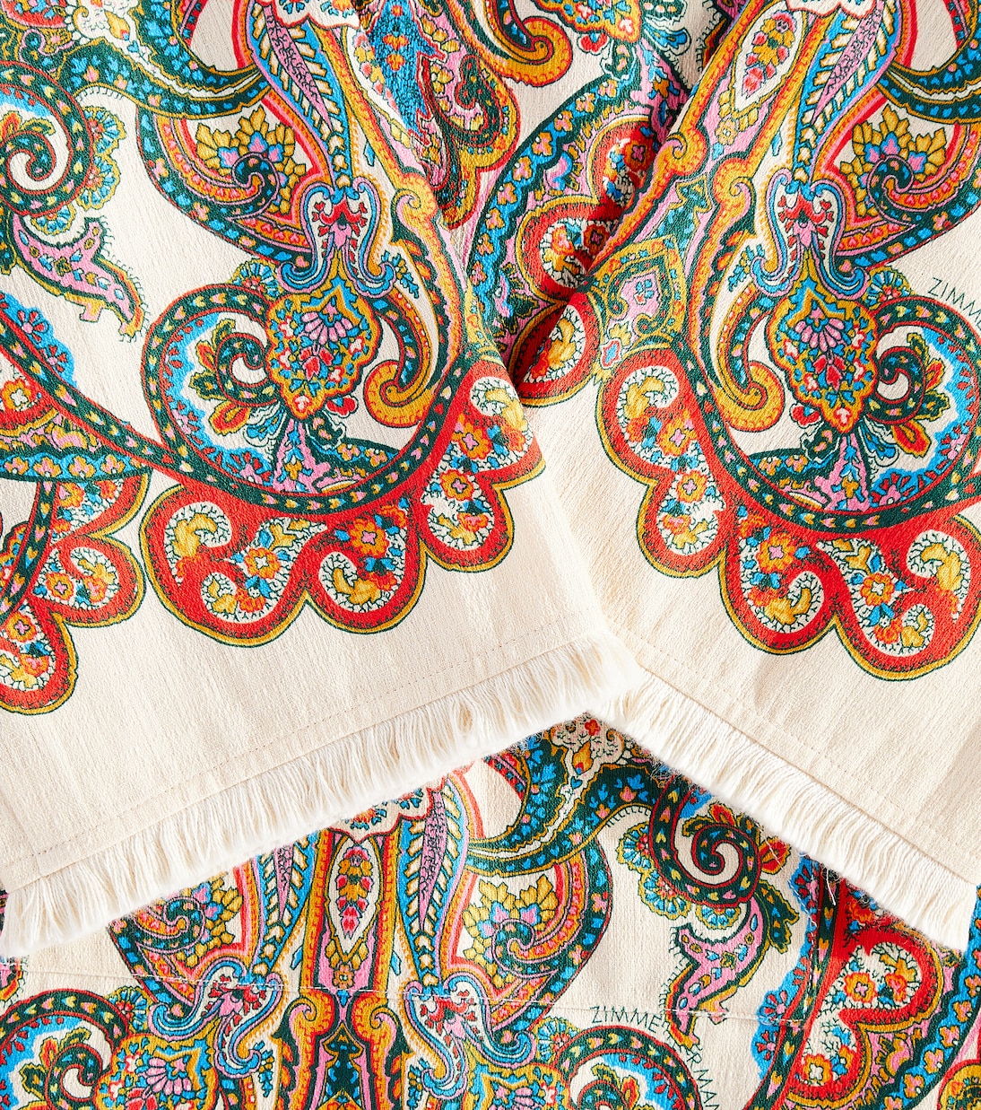 Ottie paisley cotton beach cover-up | Zimmermann Kids