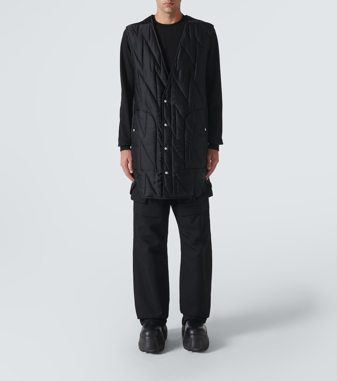 Quilted puffer vest | Rick Owens