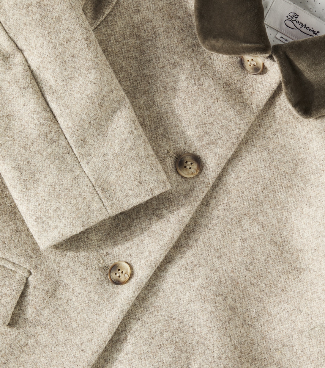 Ginette wool-blend coat | Bonpoint