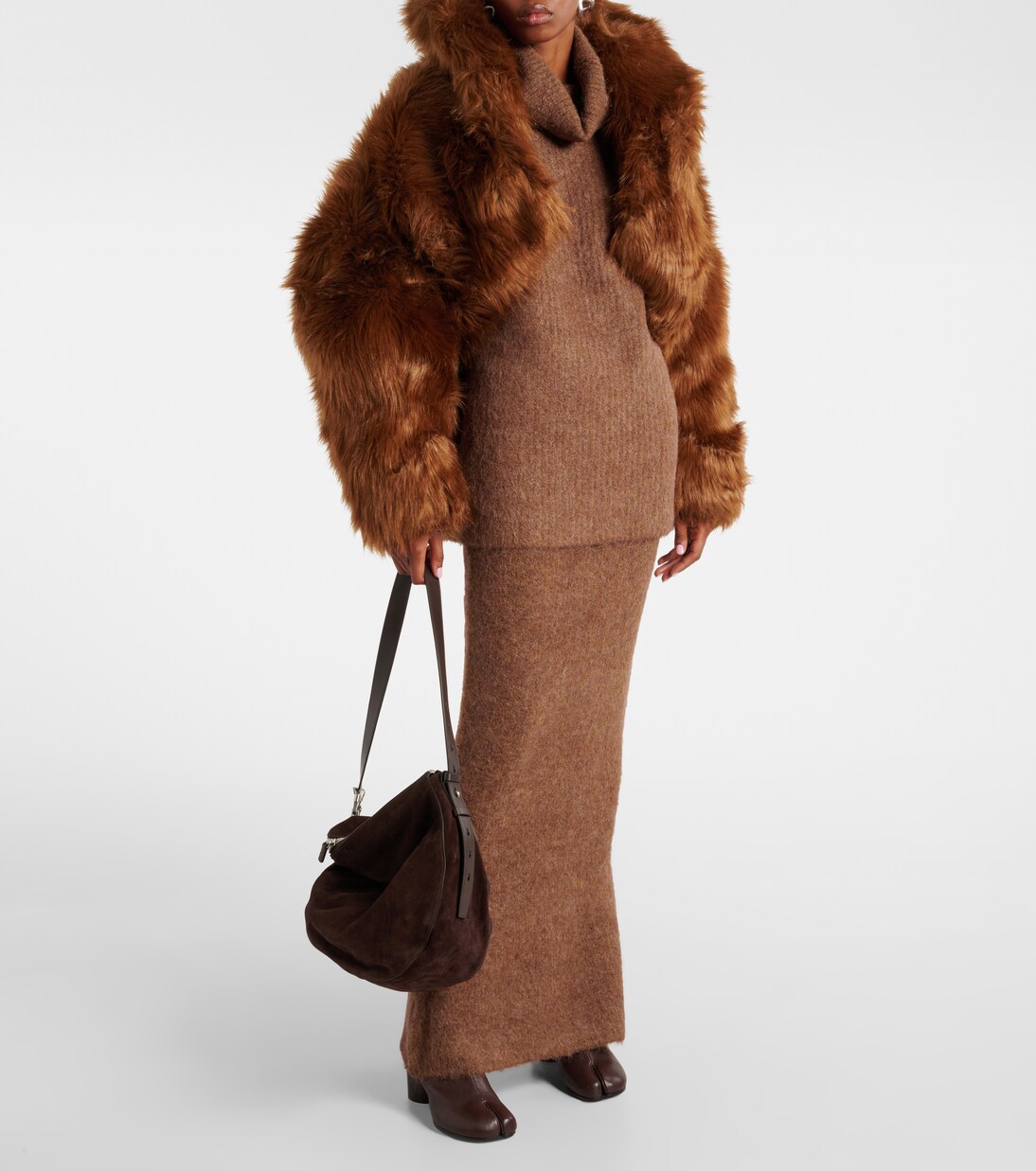 Cropped-Jacke Vicinity aus Faux Fur | Entire Studios