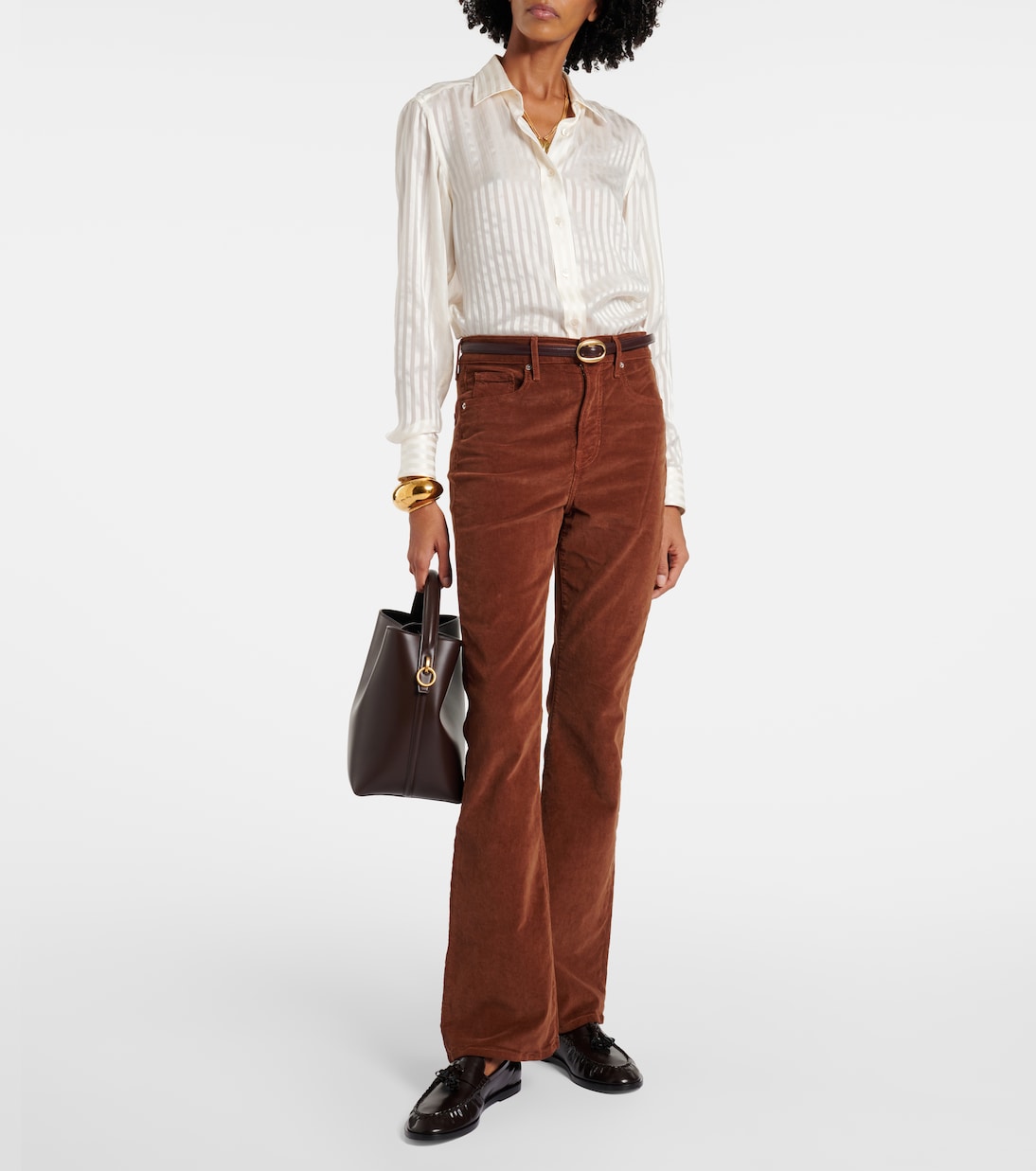 Schlaghose Cameron aus Baumwoll-Cord | Veronica Beard