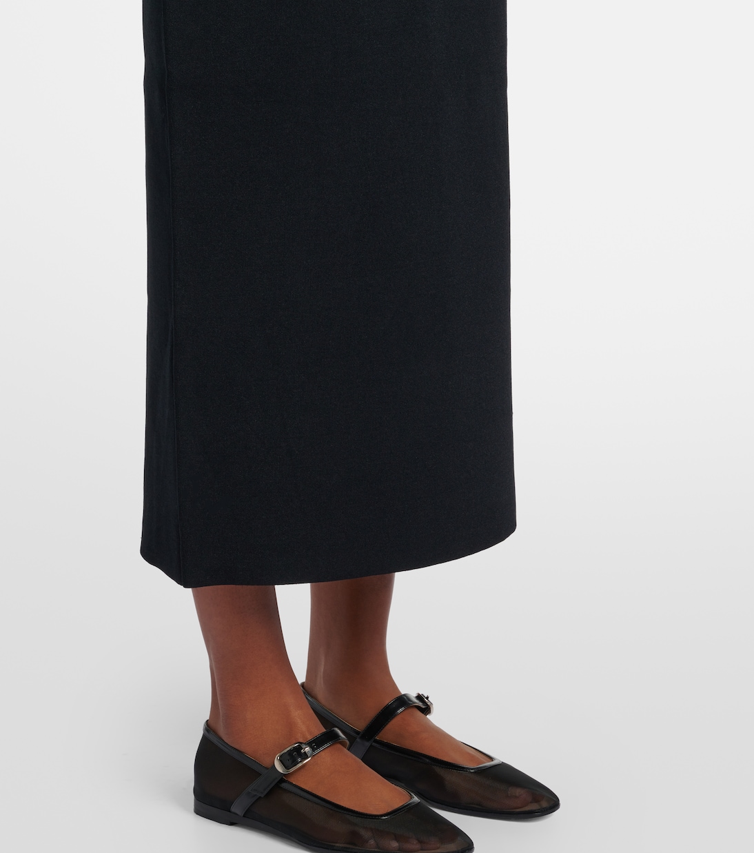 Off-Shoulder-Midikleid aus Strick | Toteme