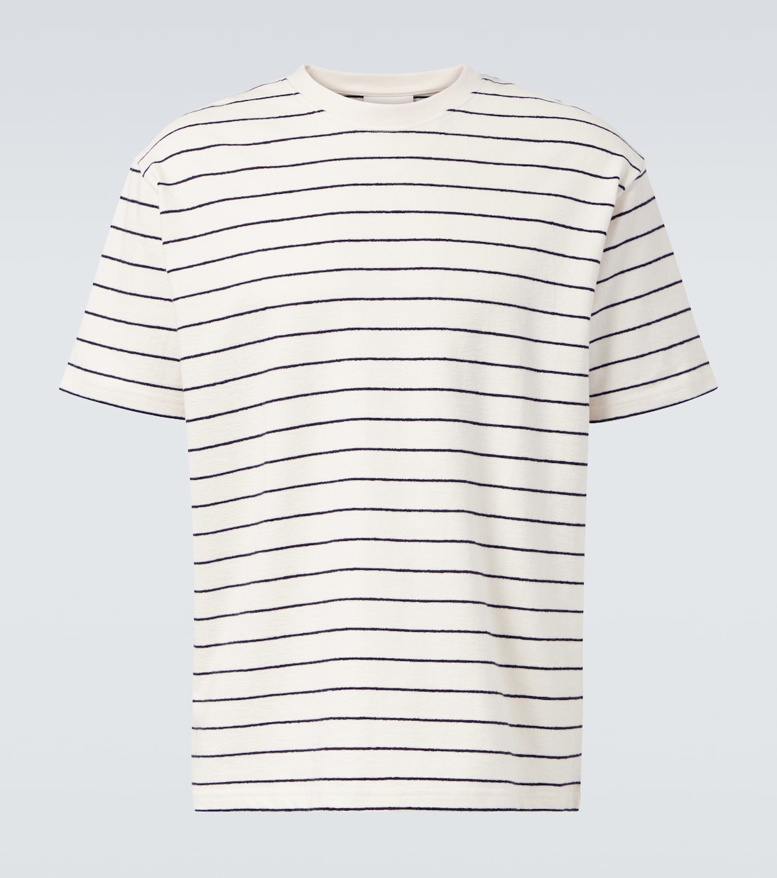 Striped cotton jersey T-shirt | Frame