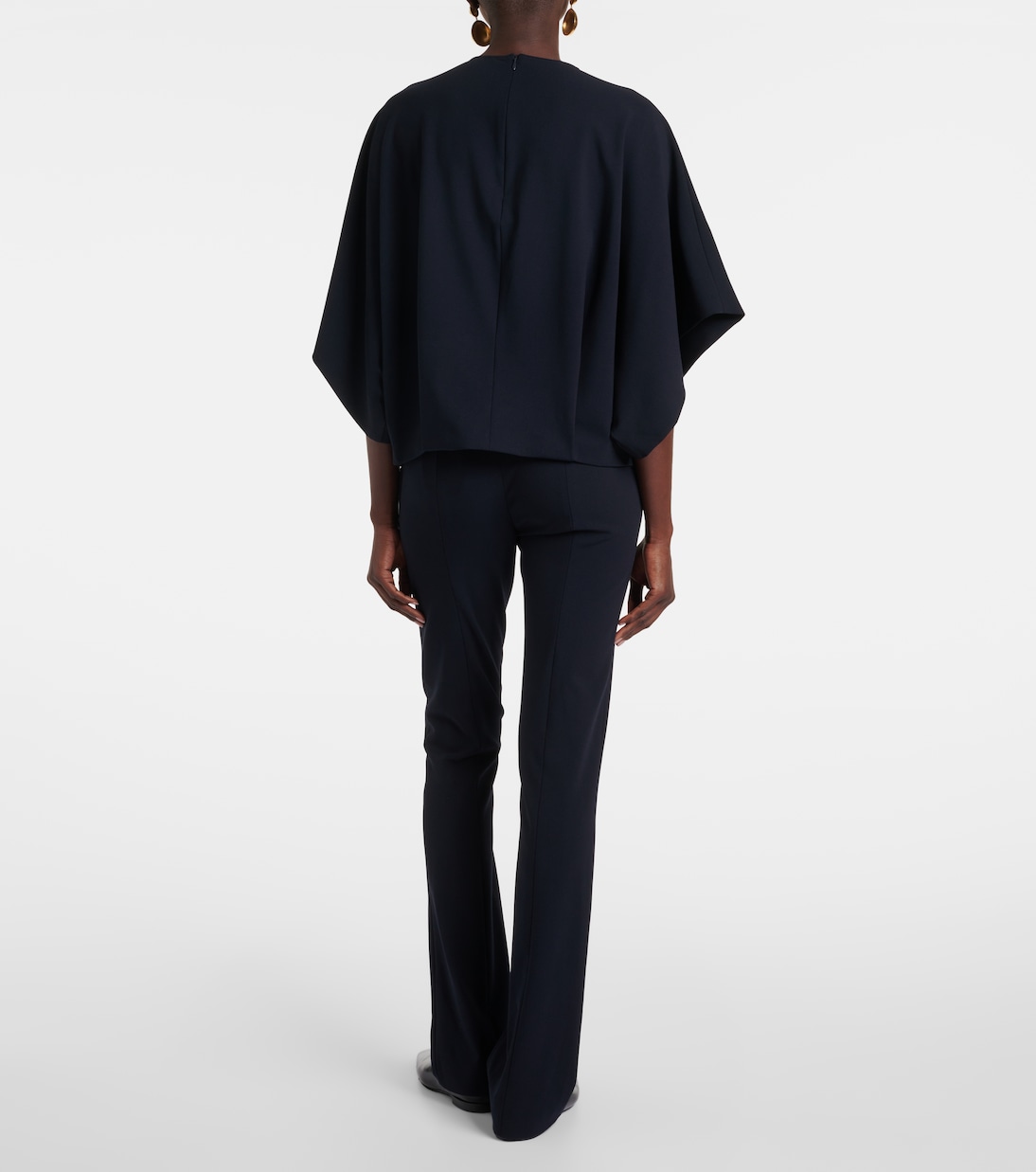 Top Tenley en crêpe de laine mélangée | Fforme