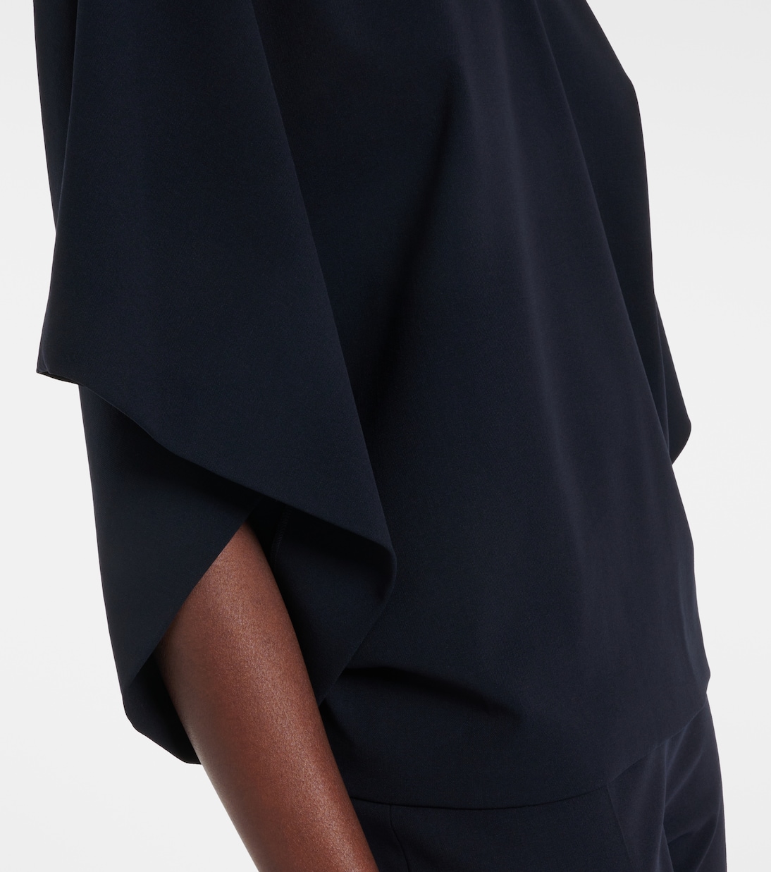 Top Tenley en crêpe de laine mélangée | Fforme