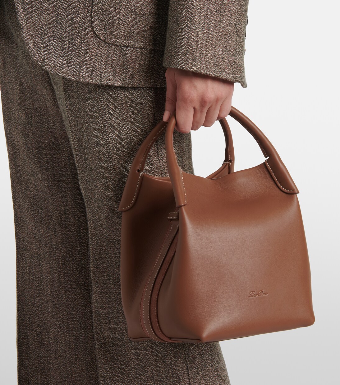Tote Bag Bale Small aus Leder | Loro Piana