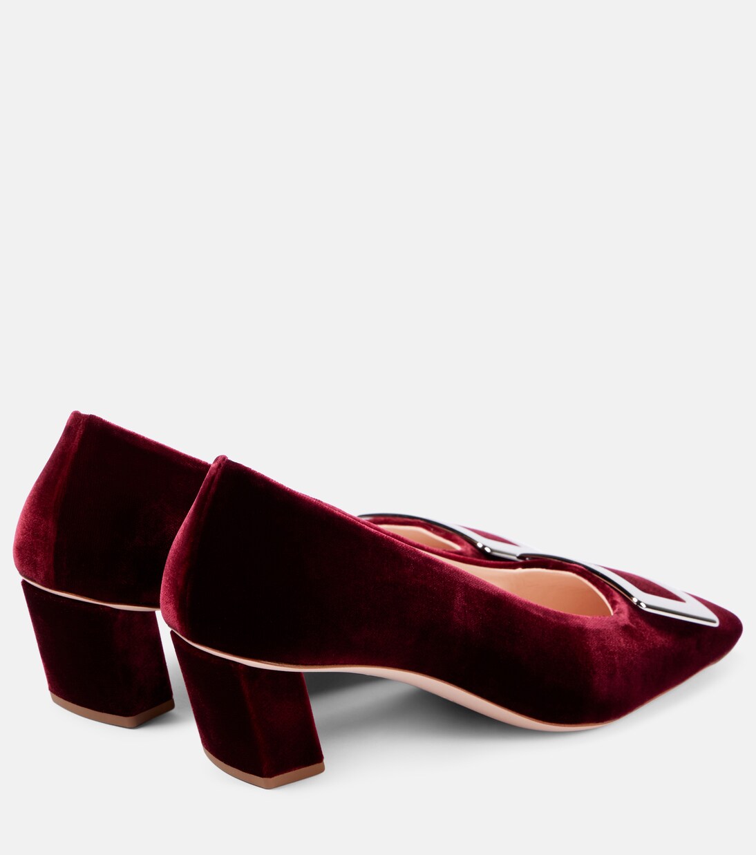 Belle Vivier 45 faux fur-trimmed pumps | Roger Vivier