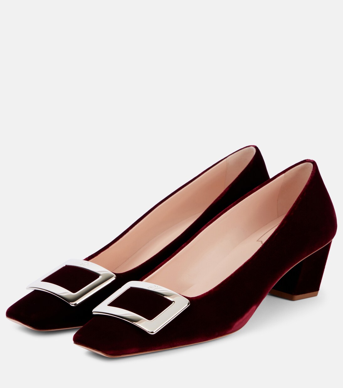 Belle Vivier 45 faux fur-trimmed pumps | Roger Vivier