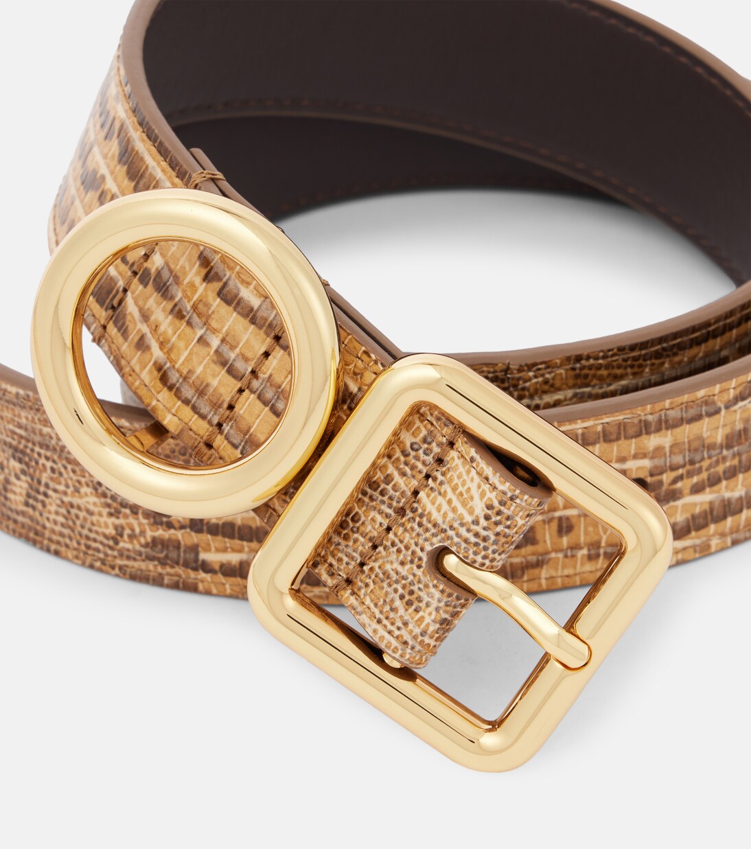 Regalo croc-effect leather belt | Jacquemus
