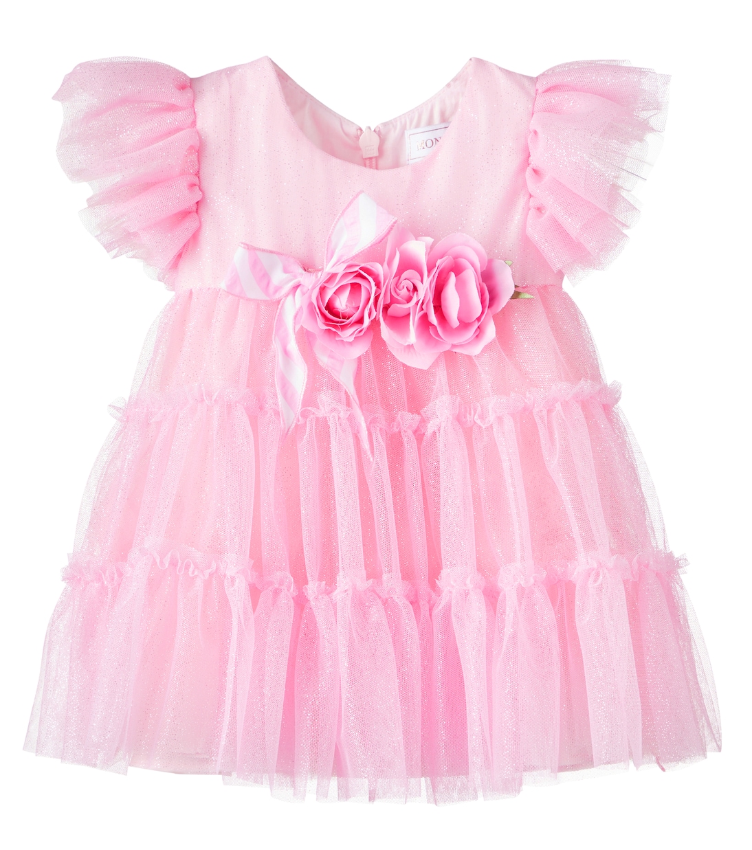 Baby - Abito in tulle con applicazioni | Monnalisa
