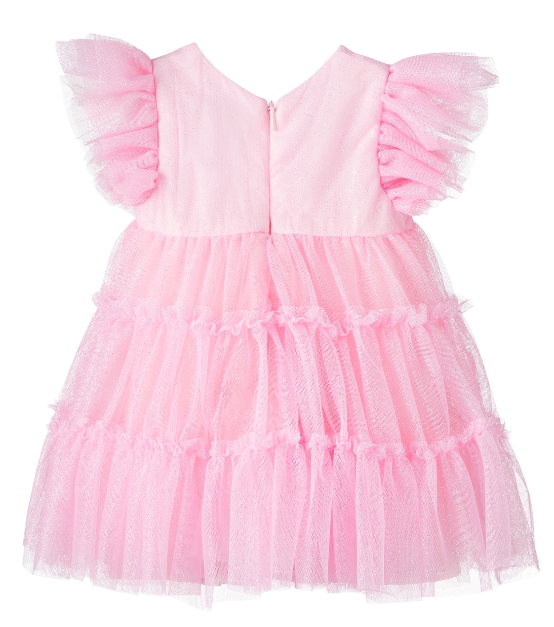 Baby - Abito in tulle con applicazioni | Monnalisa