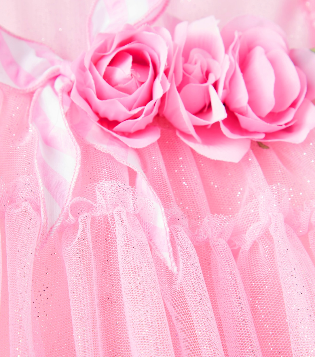 Baby - Abito in tulle con applicazioni | Monnalisa