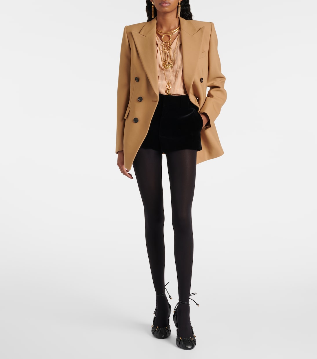 Wool grain de poudre blazer | Chloé