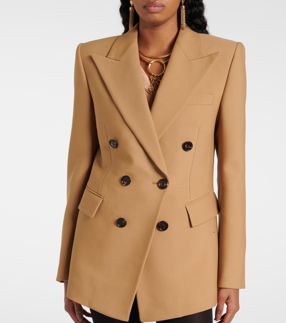 Wool grain de poudre blazer | Chloé