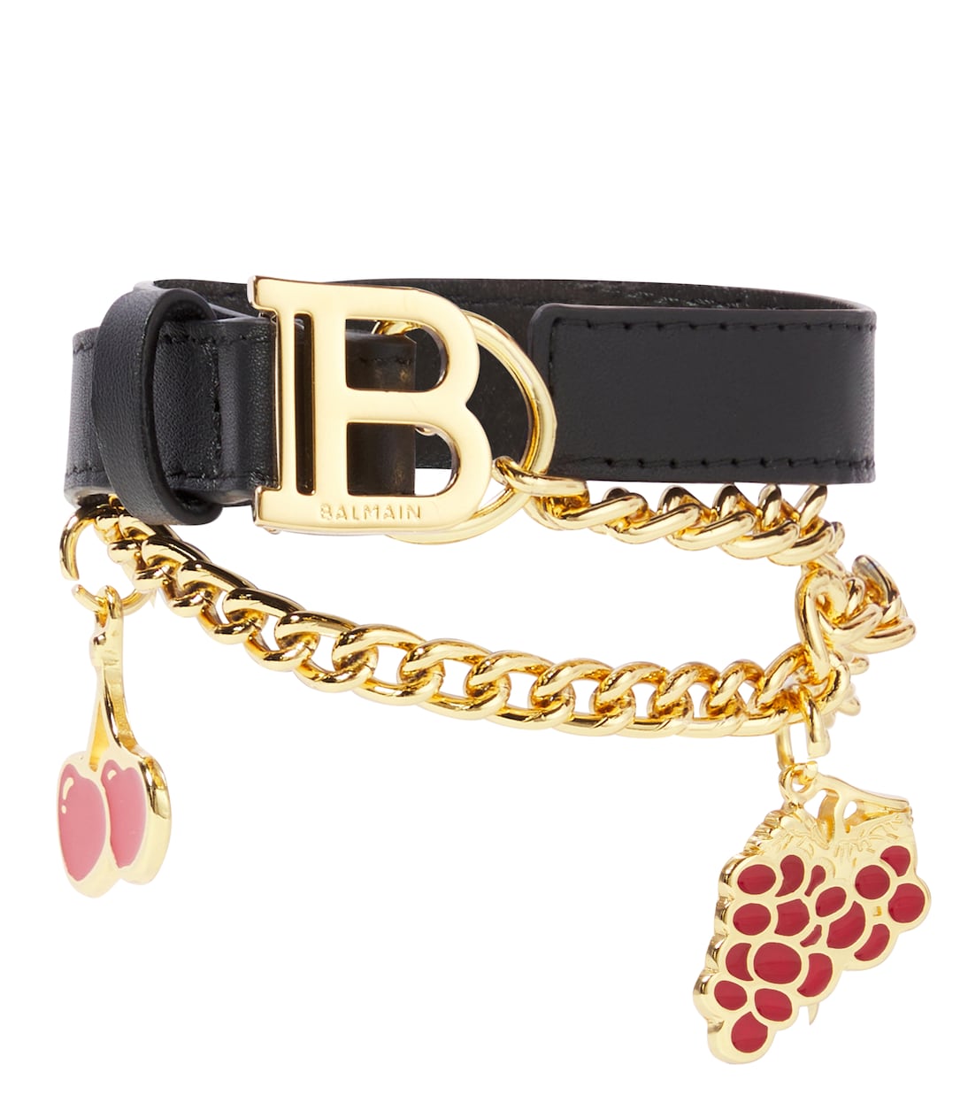 Cintura in pelle con catena | Balmain Kids