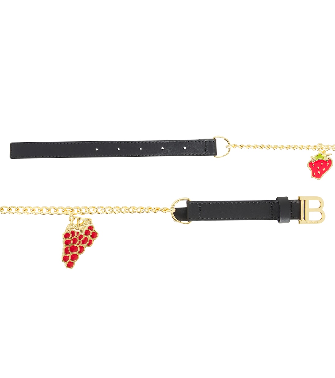 Cintura in pelle con catena | Balmain Kids