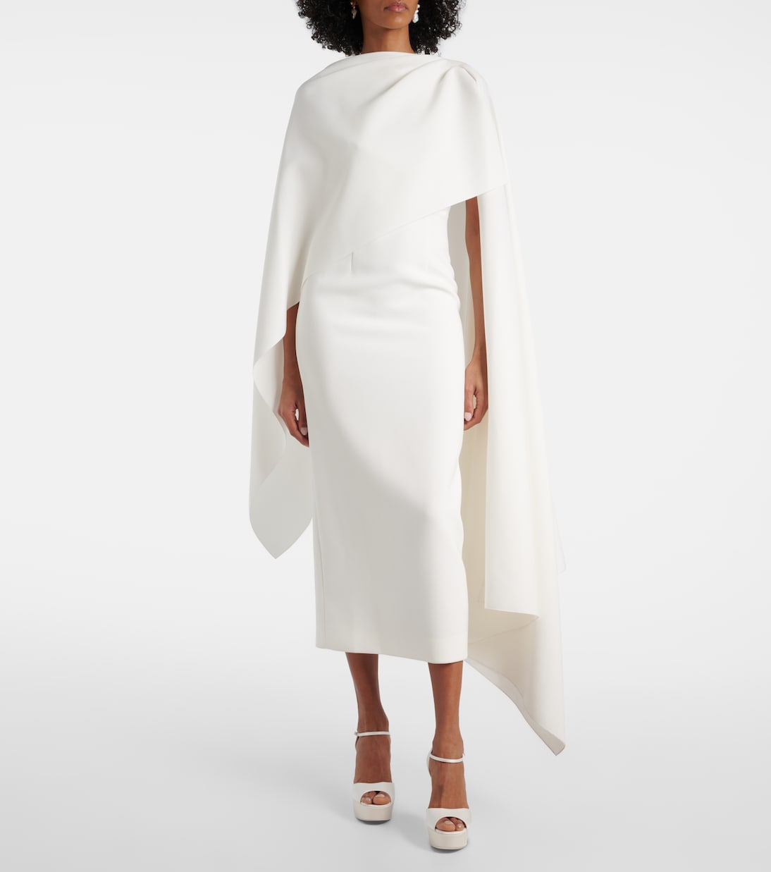 Sandales de mariée Sandaloo 130 à plateforme en crêpe de satin | Christian Louboutin