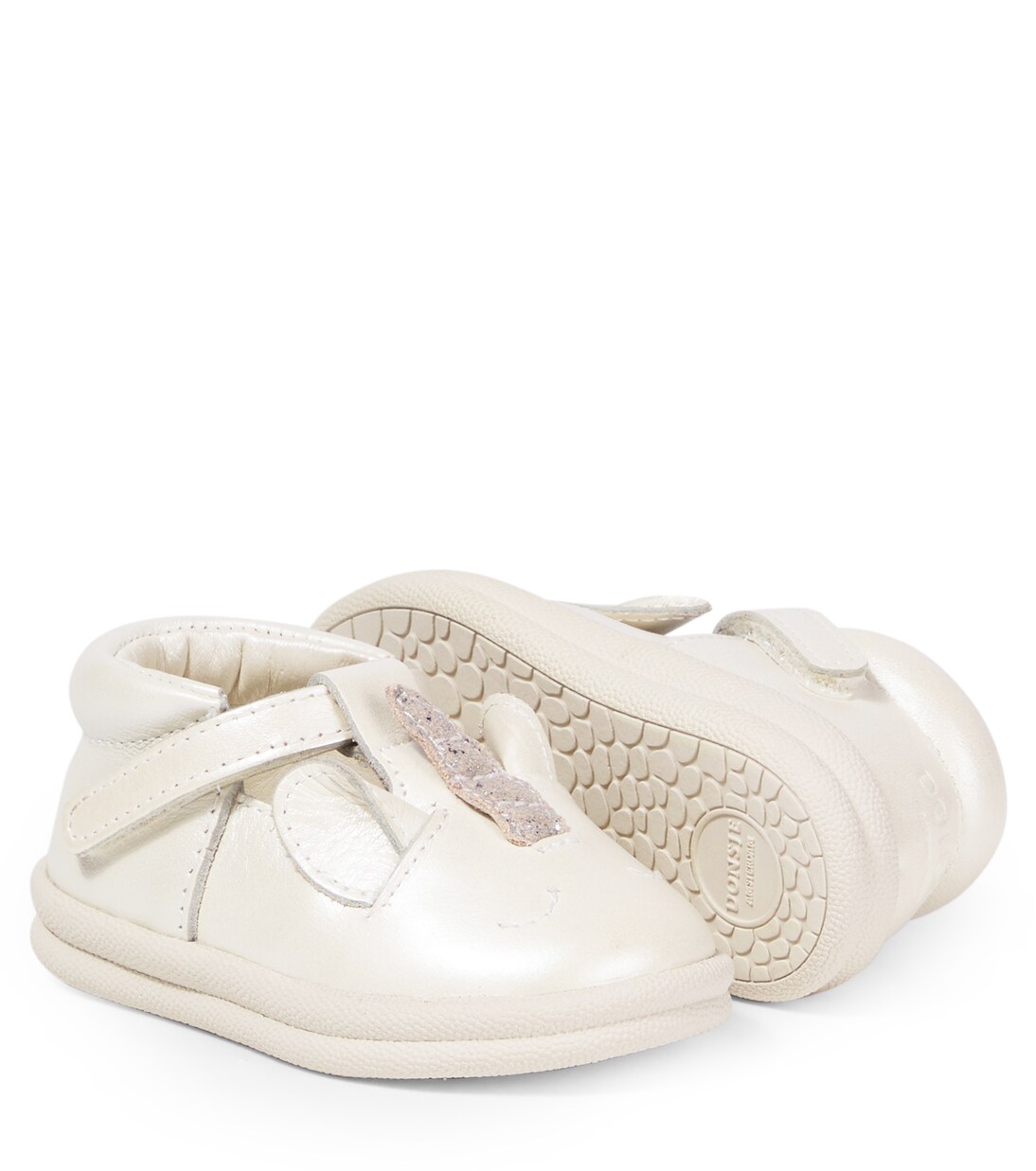 Bebé - zapatillas Zilpa de piel metalizada | Donsje