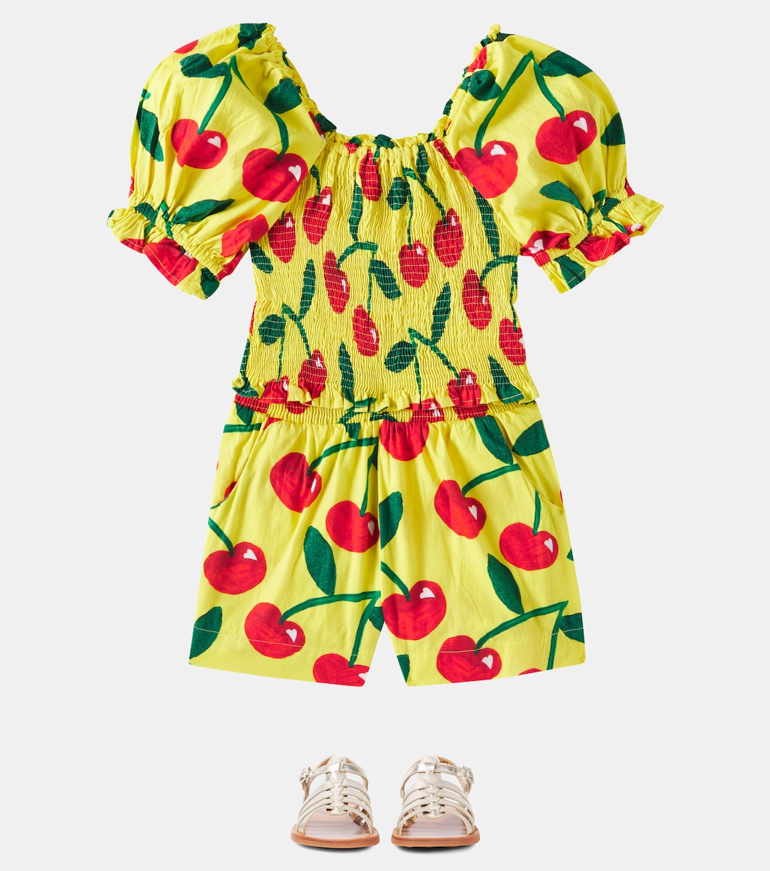 Printed cotton top and shorts | Fábula