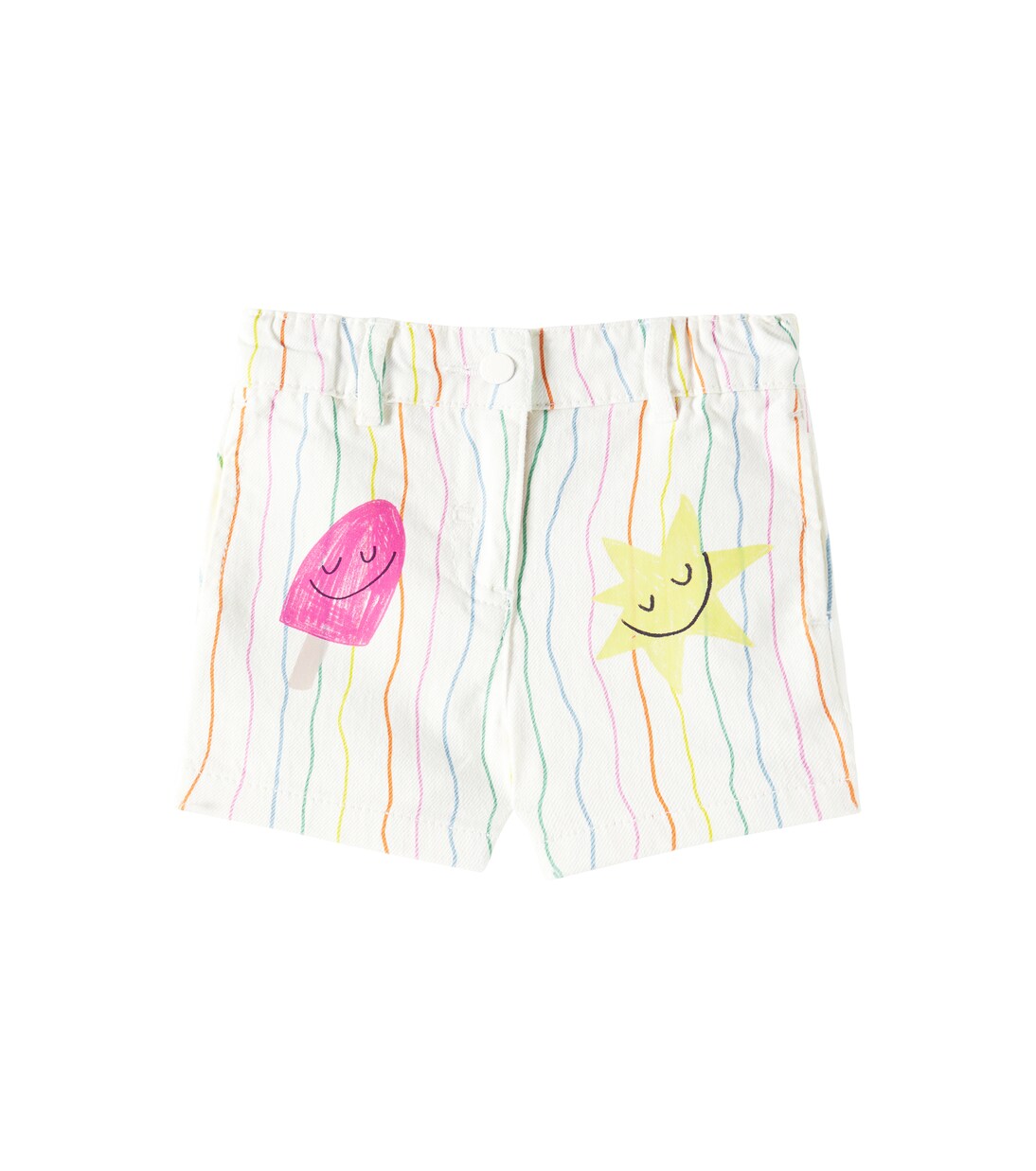 Baby striped cotton shorts | Stella McCartney Kids