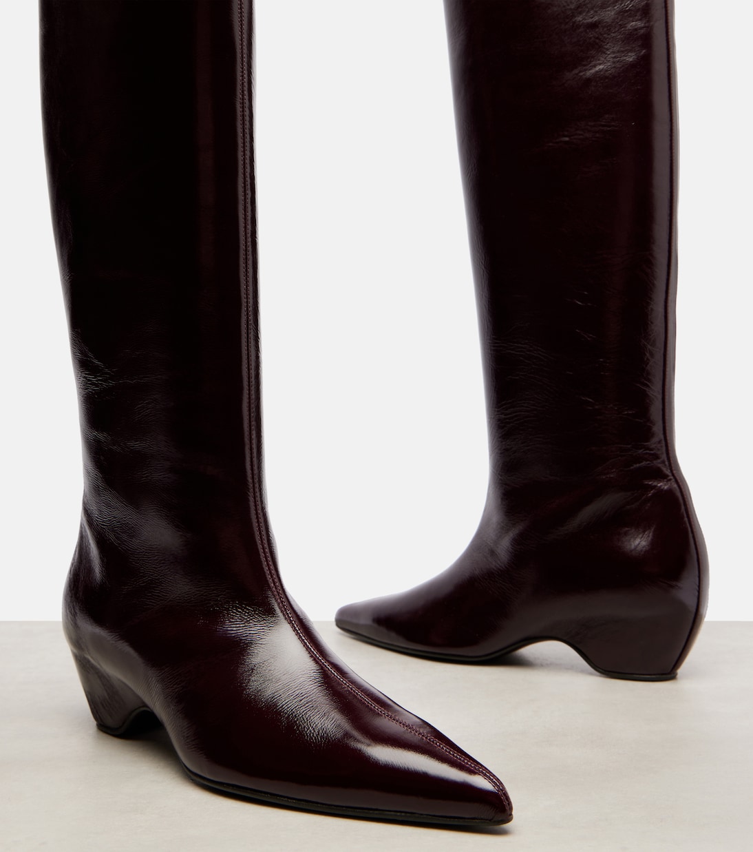 Sybil 40 leather knee-high boots | Khaite