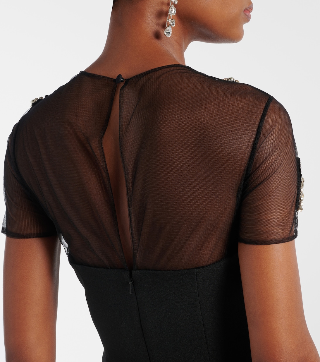 Embellished crêpe gown | Safiyaa