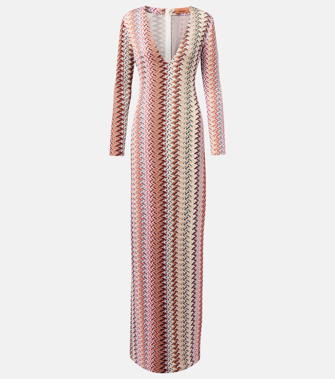 Robe longue Zigzag en lamé | Missoni