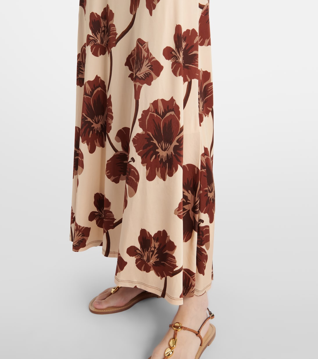 Robe midi à fleurs | Johanna Ortiz